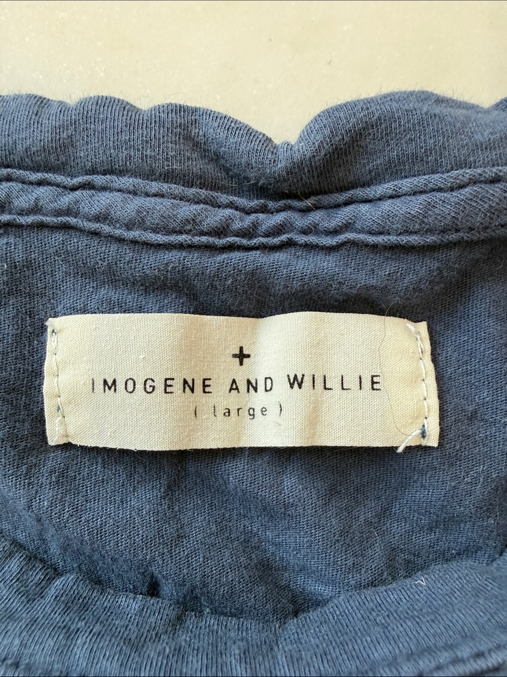 imogene + willie Navy Tee with Gold 'NASHVILLE' Script - Picture 2 of 5